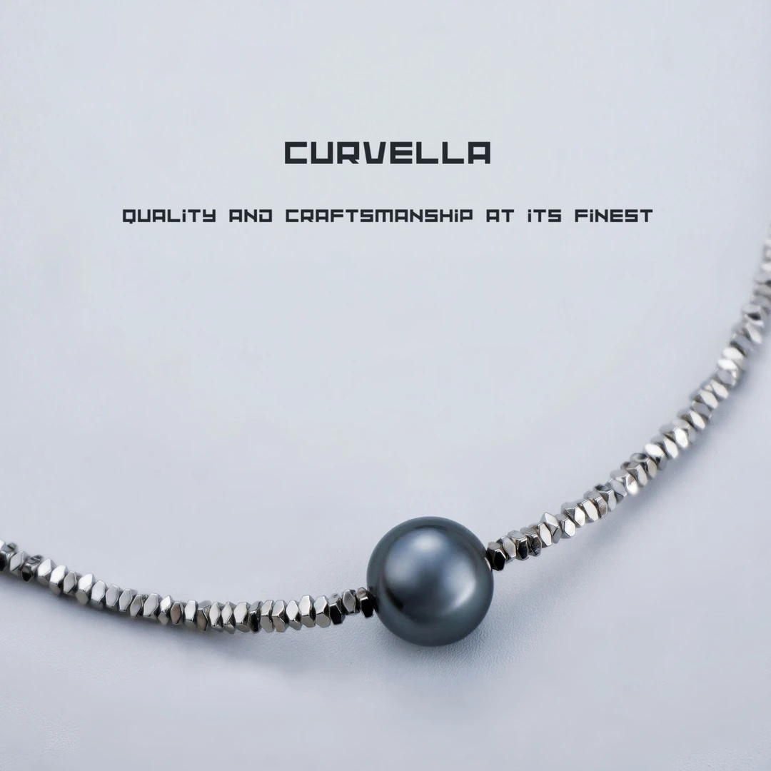 铜合金仿珍珠吊坠 【星辰灰】星月仍可寄望，抬眼满目星河-大码项链-