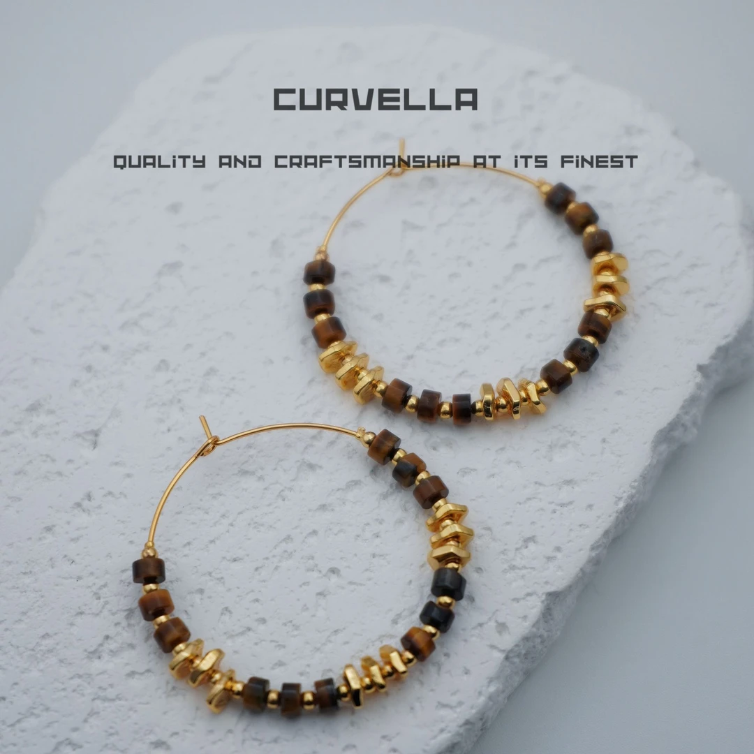 铁合金耳饰 (燃烧的原野暮色)轻奢气质显瘦耳环耳饰