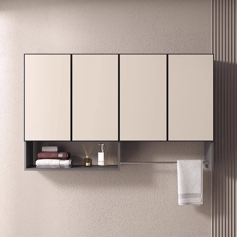 定制切角太空铝阳台洗衣机吊柜洗衣柜挂柜挂墙式储物柜收纳壁柜子