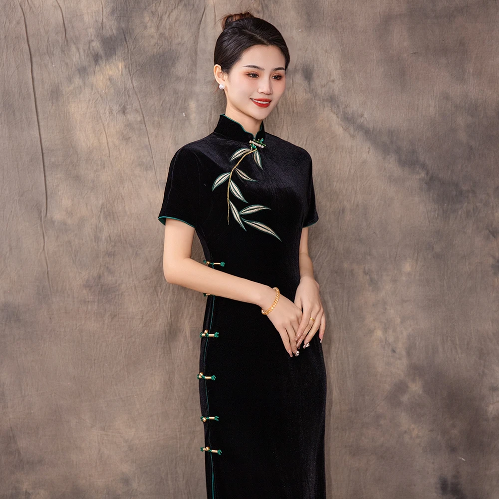 一竹叶国风旗袍一竹叶国风旗袍