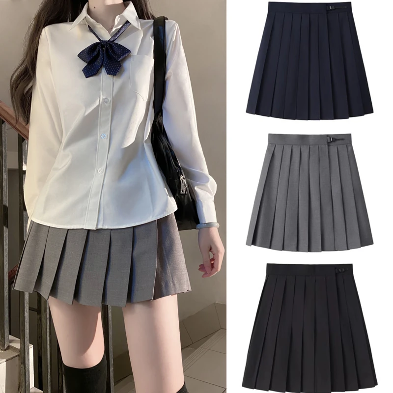 【娜姐】工厂直销JK裙百搭夏季时尚断码女装百褶裙水手服