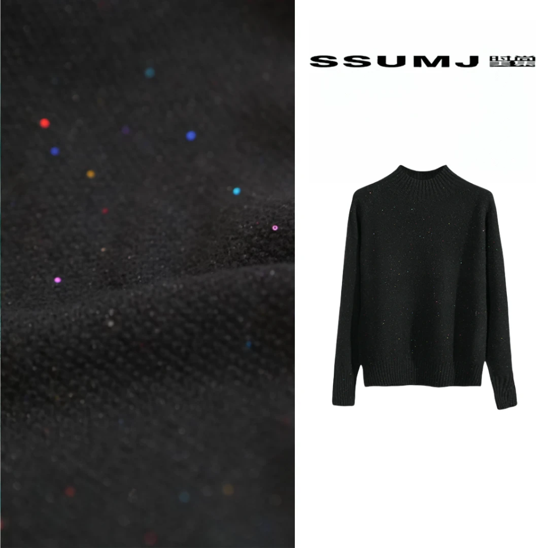 8002 时尚百搭半高领羊毛打底衫秋冬通勤简约显瘦针织衫