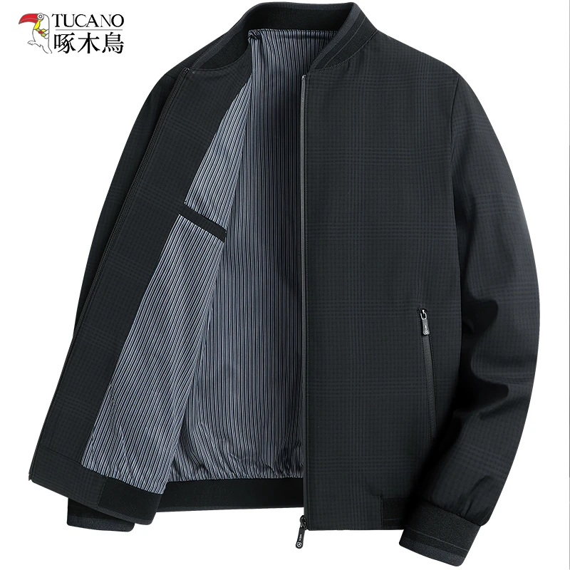 TUCANO/啄木鳥爸爸春秋外套男中老年人男士休闲夹克外套薄款上衣