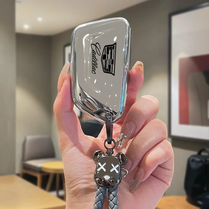 专用凯迪拉克ct5钥匙套ct6男ct4车xt4扣xt6壳gt4豪华pro高级感xt5