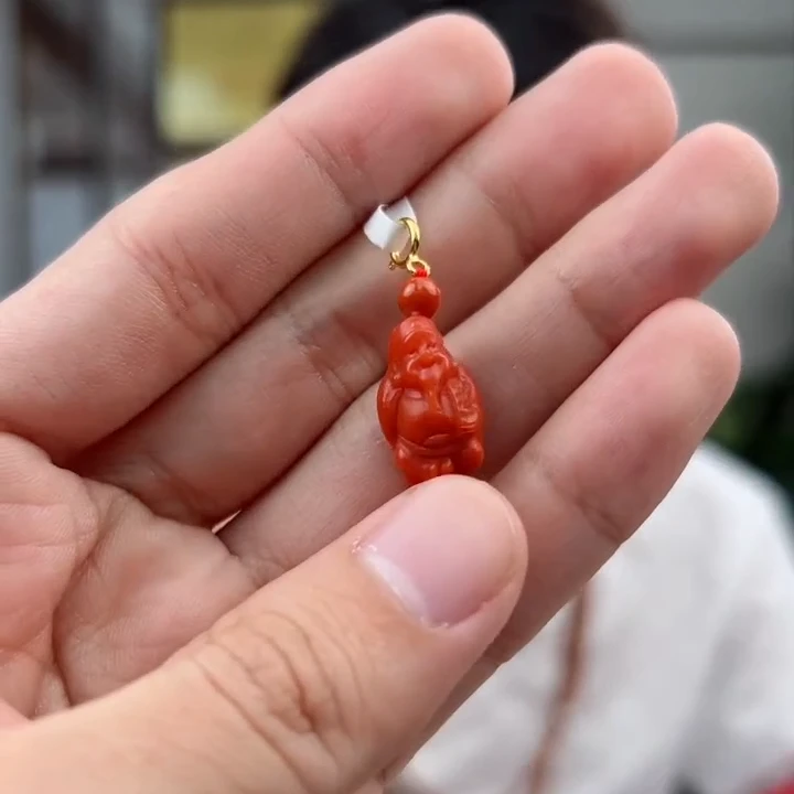 【送福珠宝】保山南红大水沟老矿料高货财神@T05413@