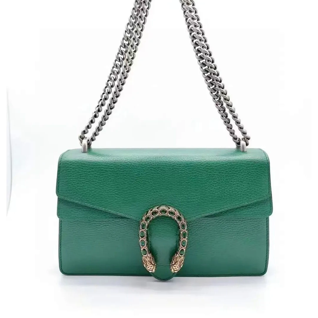99新 GUCCI/古驰 酒神/绿色钻扣 中号（F店）