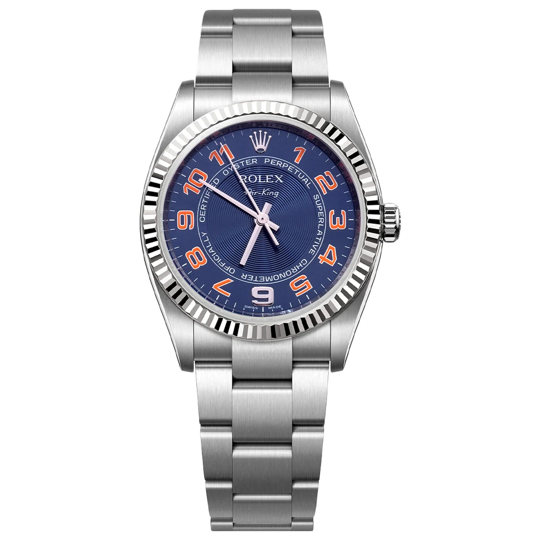 99新 Rolex/劳力士 蚝式恒动系列 114234蓝盘腕表/WHT021126