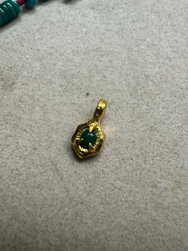 足金定制款卡子吊坠
