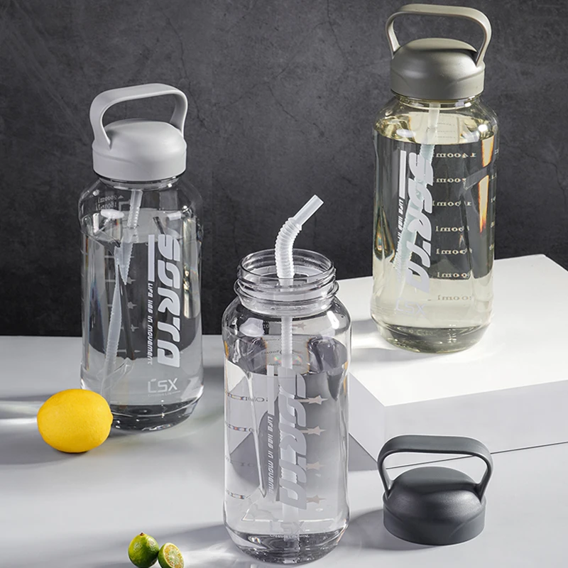 超大水杯运动水杯大容量耐高温塑料健身杯子水壶