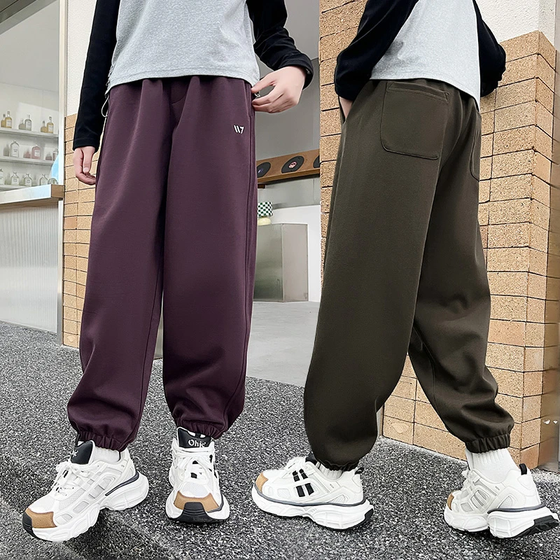 胖女童裤子春秋新款加肥加大中大童宽松运动休闲长裤胖孩大码卫裤