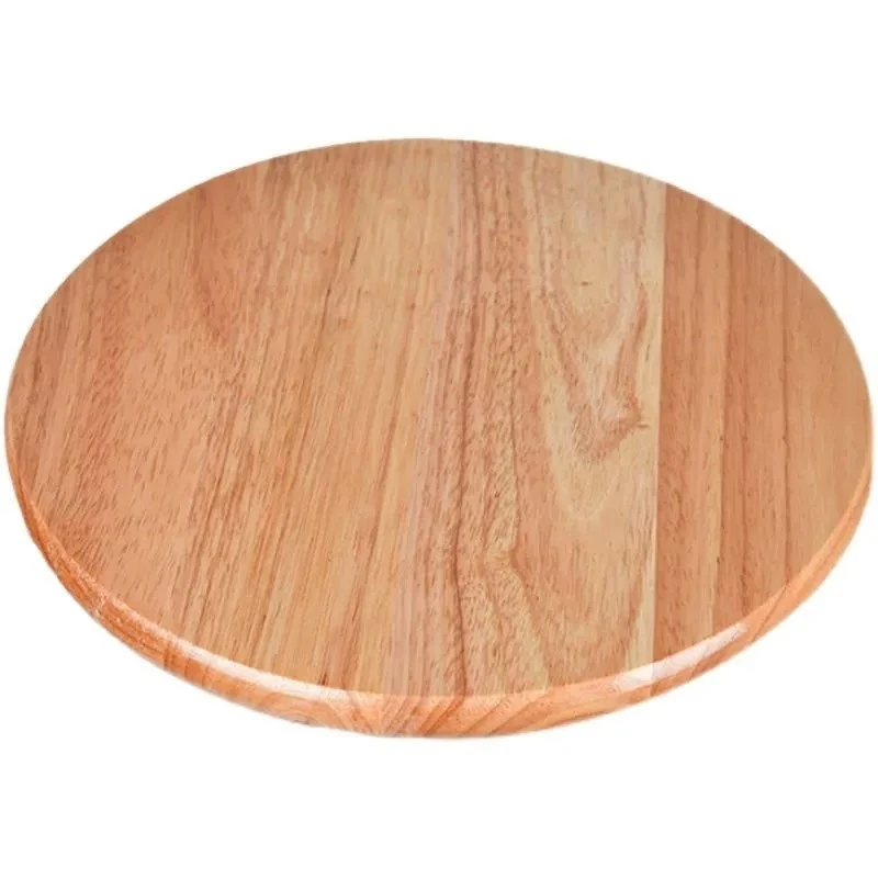 橡胶木餐厅防尘圆凳面板可折叠钢筋凳面圆形板凳配件实木坐面凳子