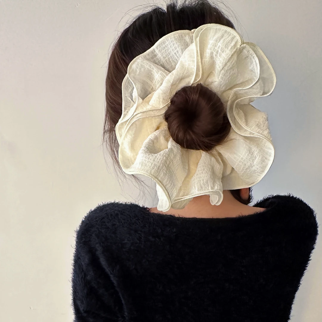 F0227-1甜美时尚精致潮流轻奢百搭气质ins个性法式高级感大肠发圈