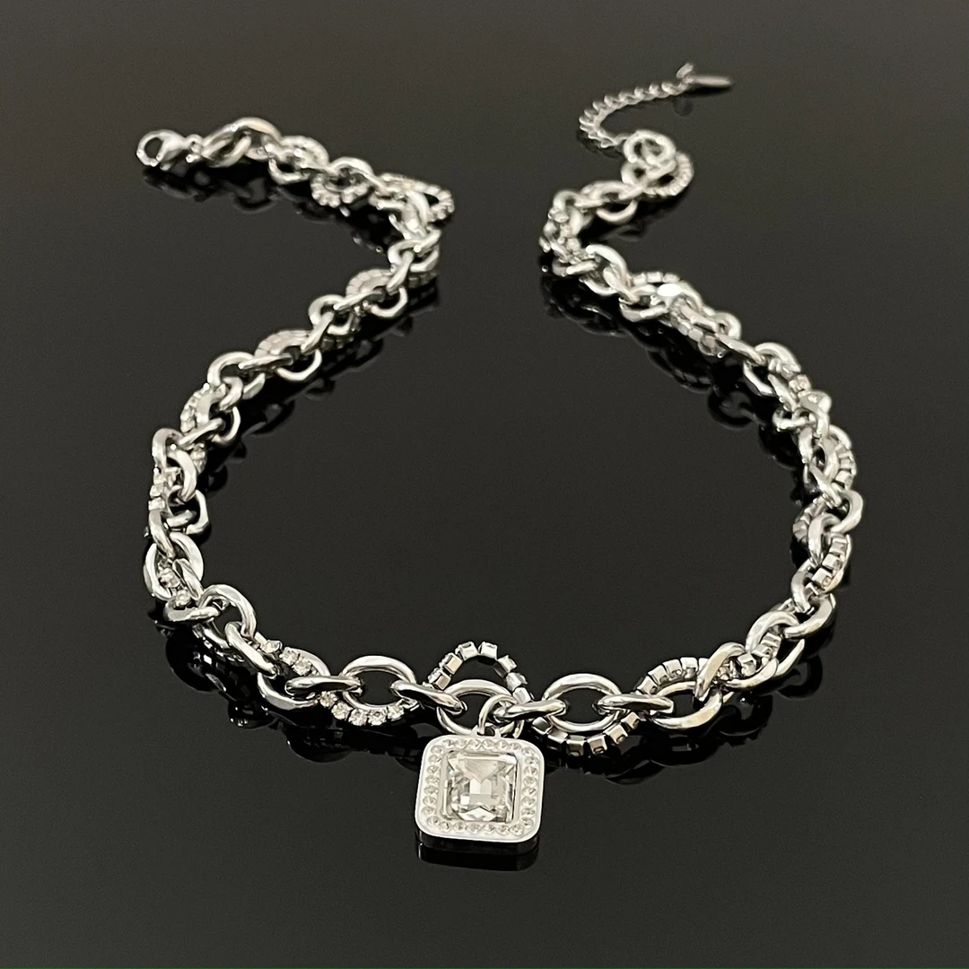 合金项链 X0764-1气质双层缠绕百搭男女情侣款女王节礼物小众轻奢