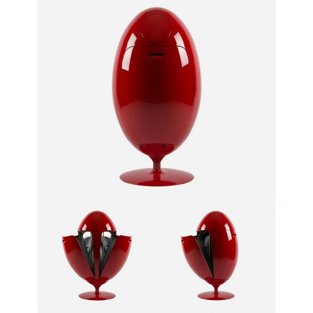 网红沙发边几客厅未来感设计师落地恐龙蛋垃圾桶零食收纳角几