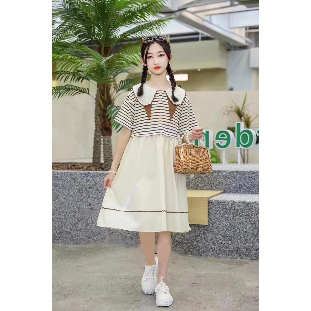 大童夏款单层连衣裙
