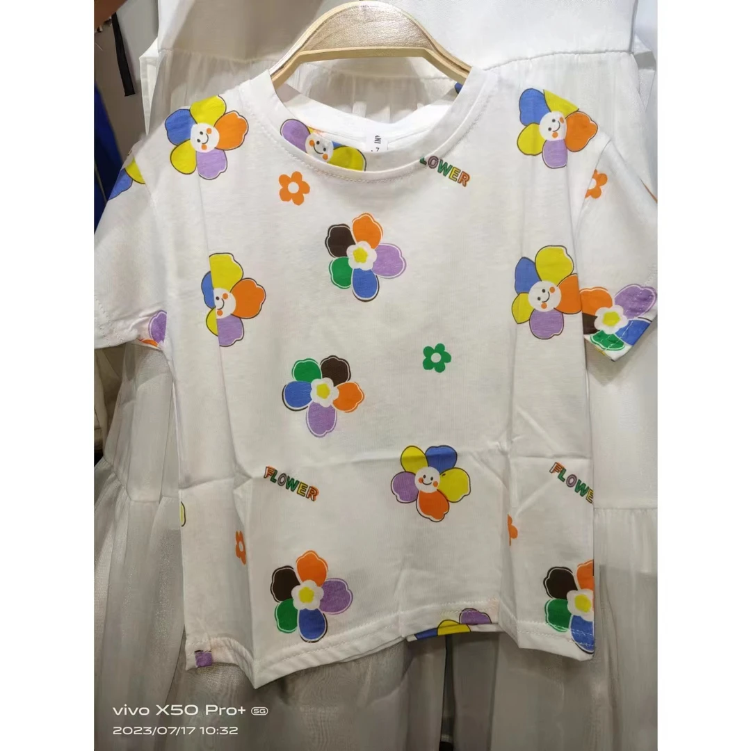 90—130夏款女装小童短袖T恤（听号拍，以直播为准）