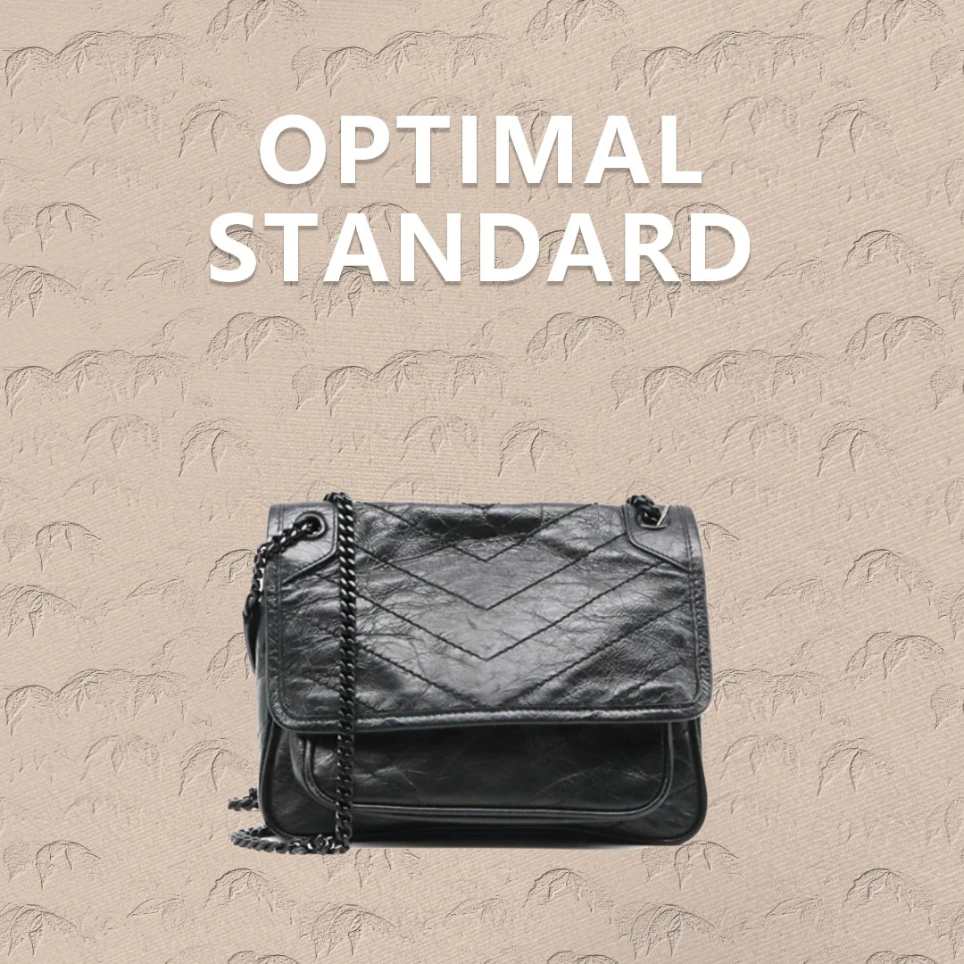 大雀（冬季上新）爆裂纹黑色50859大22-14-8真皮包气质牛仔时尚休闲