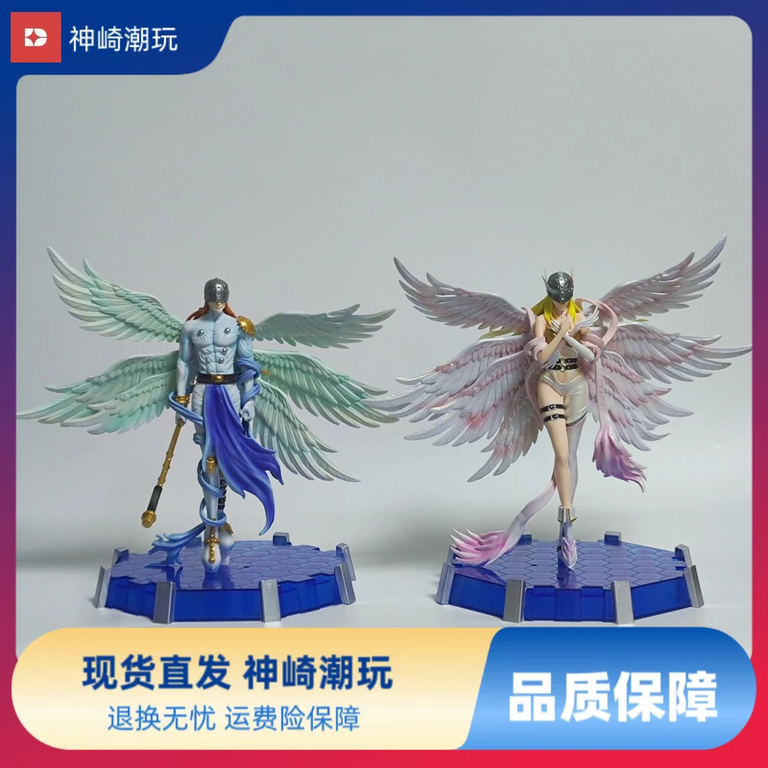 数码宝贝系列 月神殿 天使兽 天女兽 可发光 25cm 手办模型摆件