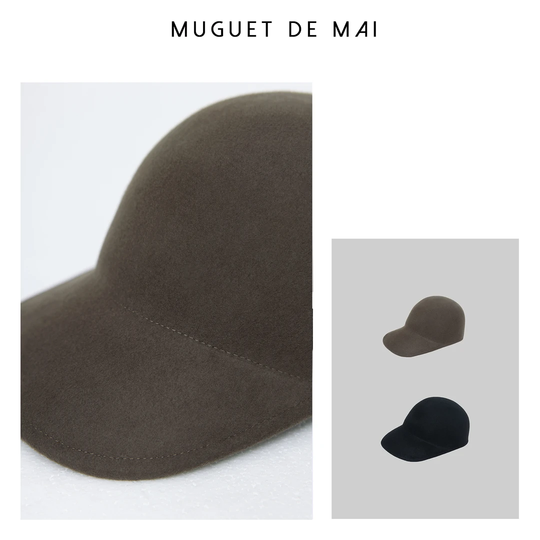 【MGDM】100％羊毛毛毡马术帽 （可调节）25春新款 MB24001帽子