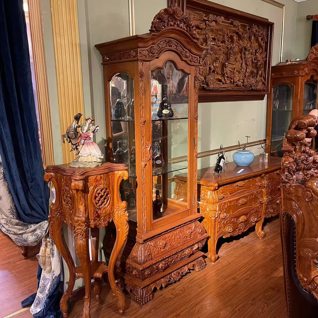 KL 欧式雕花单门酒柜 870*820*2050