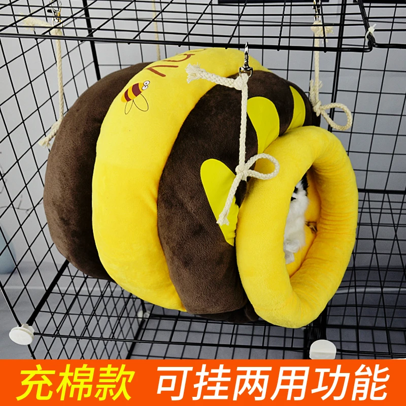 猫窝冬季保暖蜂蜜罐挂式冬天猫咪吊床封闭式隧道网红四季通用狗窝