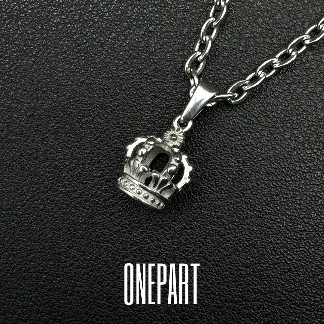 钛钢项链 【皇室系列】 ONEPART3D英伦皇冠吊坠项链不掉色男女通用
