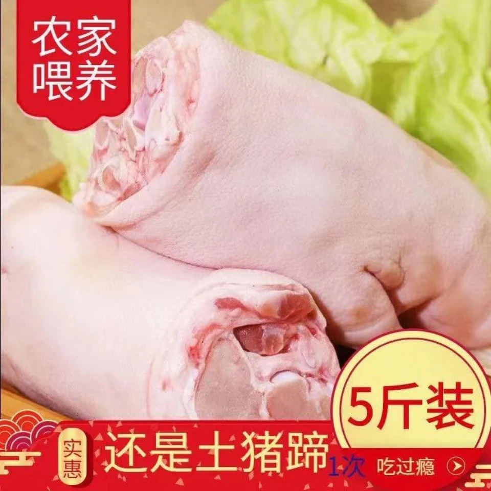 新鲜猪蹄带筋猪蹄子猪脚猪手猪爪烧烤整箱家用酱猪蹄猪手整只大个