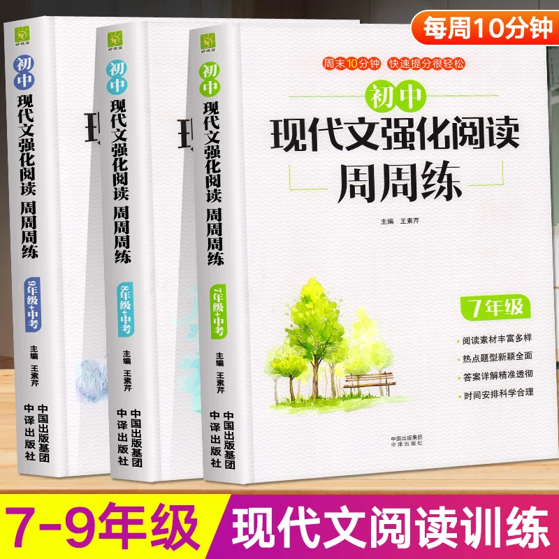 初中语文现代文阅读理解专项训练书人教版七八九年级强化阅读