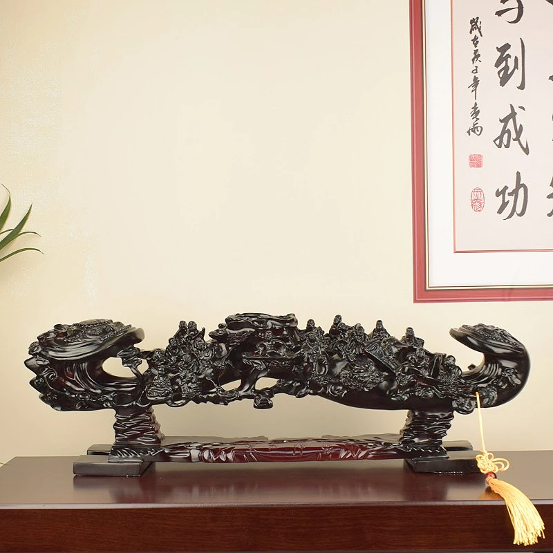 十八罗汉大如意摆件（事事如意）长75高18宽22