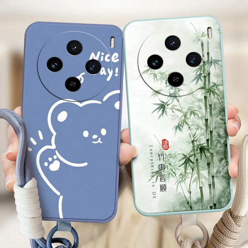 升级新款vivox100spro手机壳V2324HA时尚百搭男女通用微磨砂网红