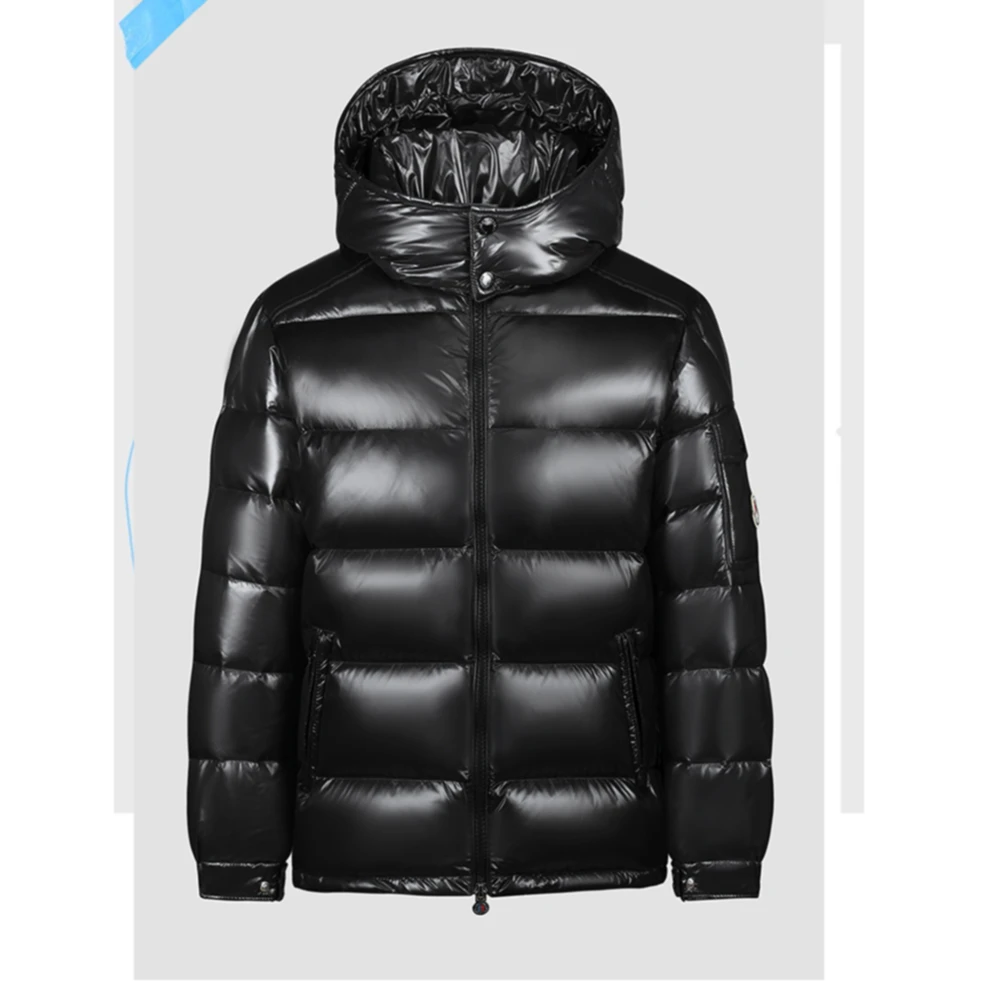 情侣短款时尚休闲连帽三防潮流保暖免洗羽绒服白鹅绒