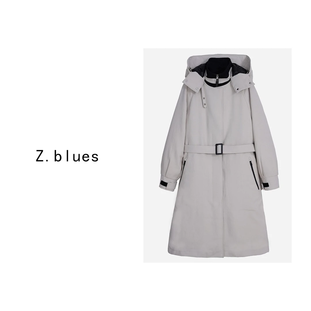Z.blues【温柔的人间烟火】 高端收腰中长款羽绒服外套女士YZXP1U58