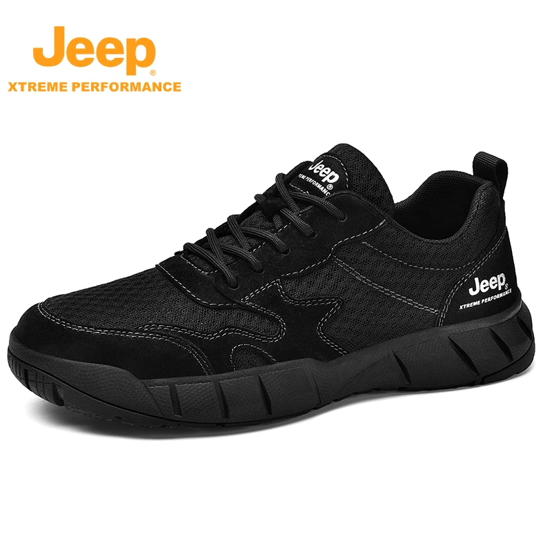 JEEP/吉普户外徒步鞋户外百搭软底夏季潮鞋网面徒步户外徒步鞋