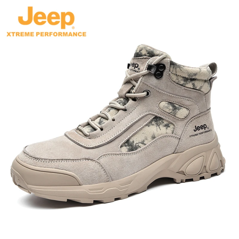 JEEP/吉普男士户外防滑徒步秋冬男士户鞋外加绒防滑徒步高能感