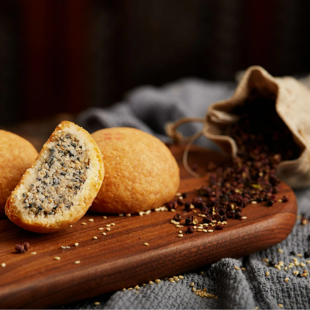 云南斯贝佳 麻仁月饼80g 云南特产传统酥皮 中秋滇式月饼礼盒