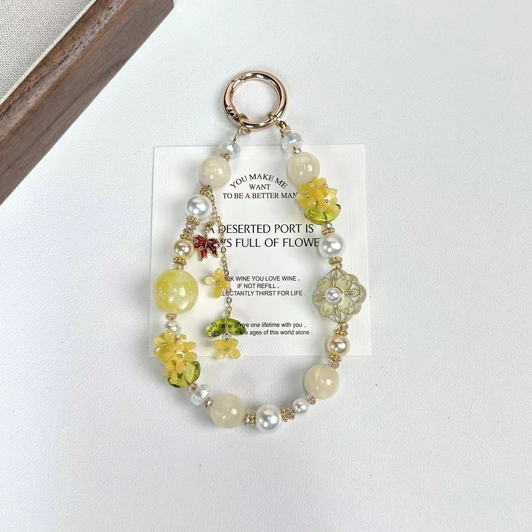 秋冬新款DIY手作Z9C-1008新中式桂子飘香手机链