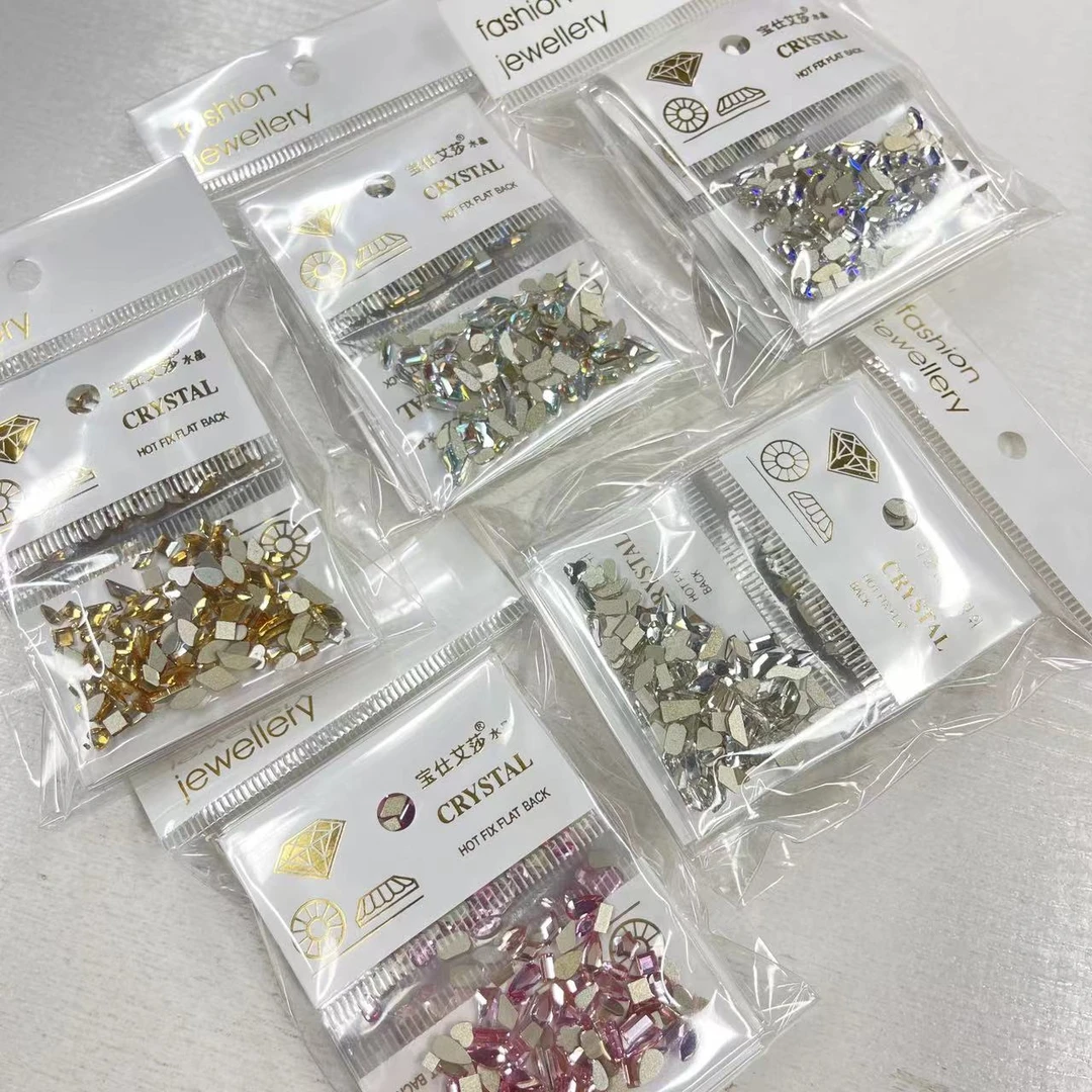【约100颗】五色可选迷你平底异形钻·老包批发市场美甲饰品工具专场