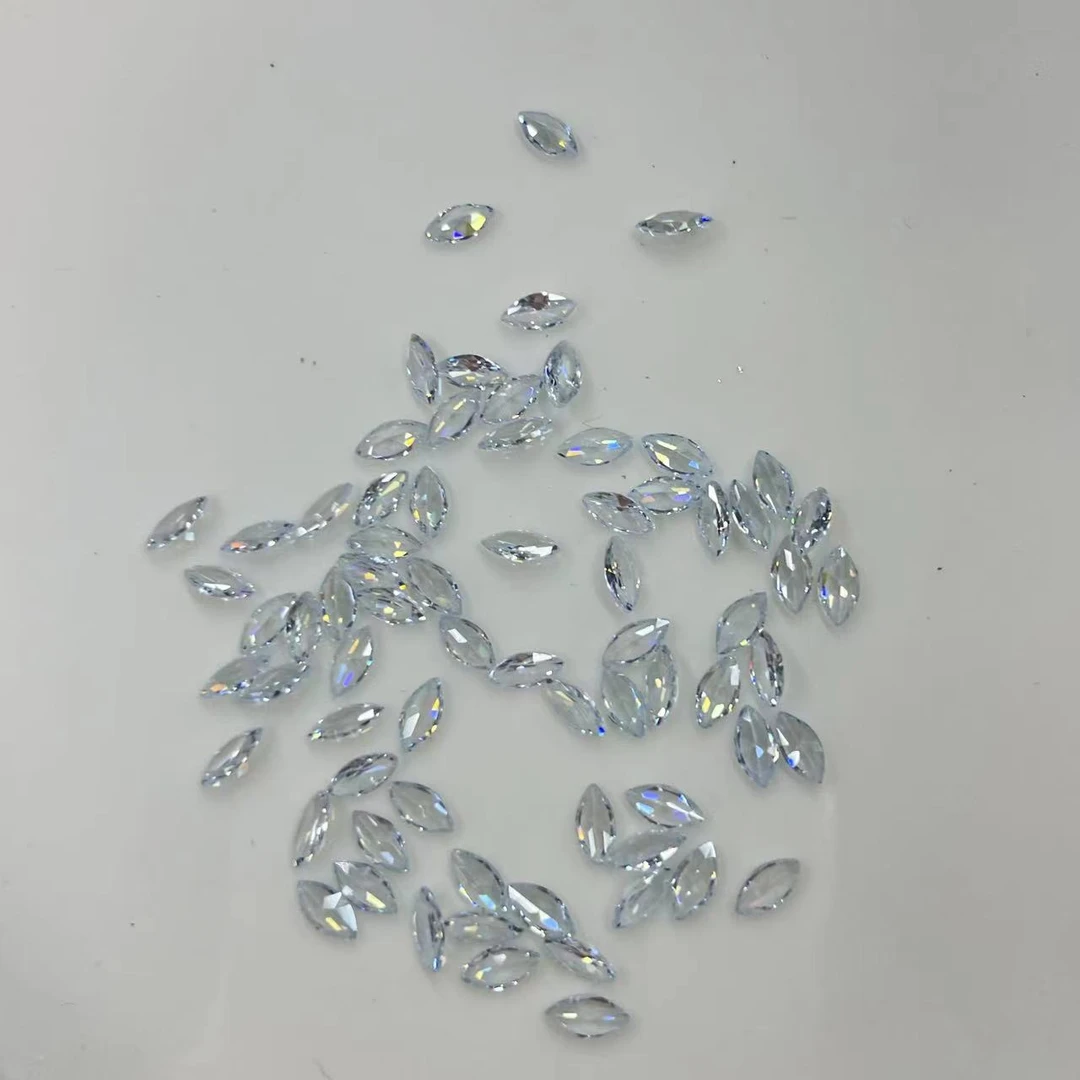 【50颗】高端迷你无底马眼水晶锆3*6-老包大哥美甲钻专场