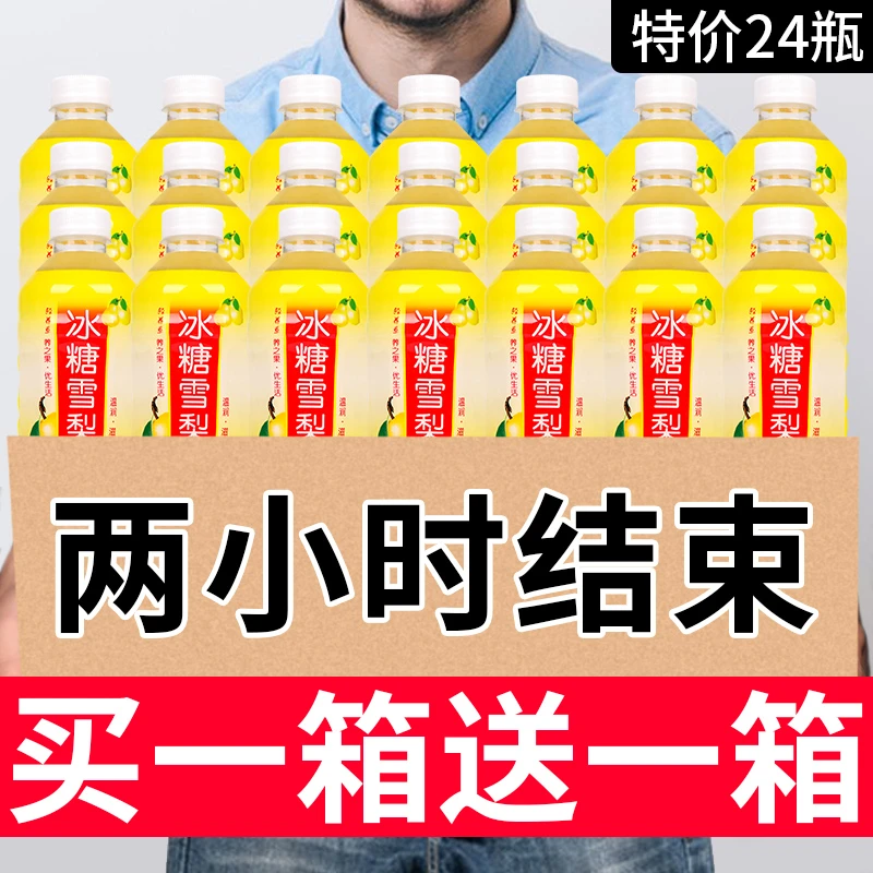【特价促销】冰糖雪梨一整箱批发360ml*12瓶经典果味饮料即饮解暑