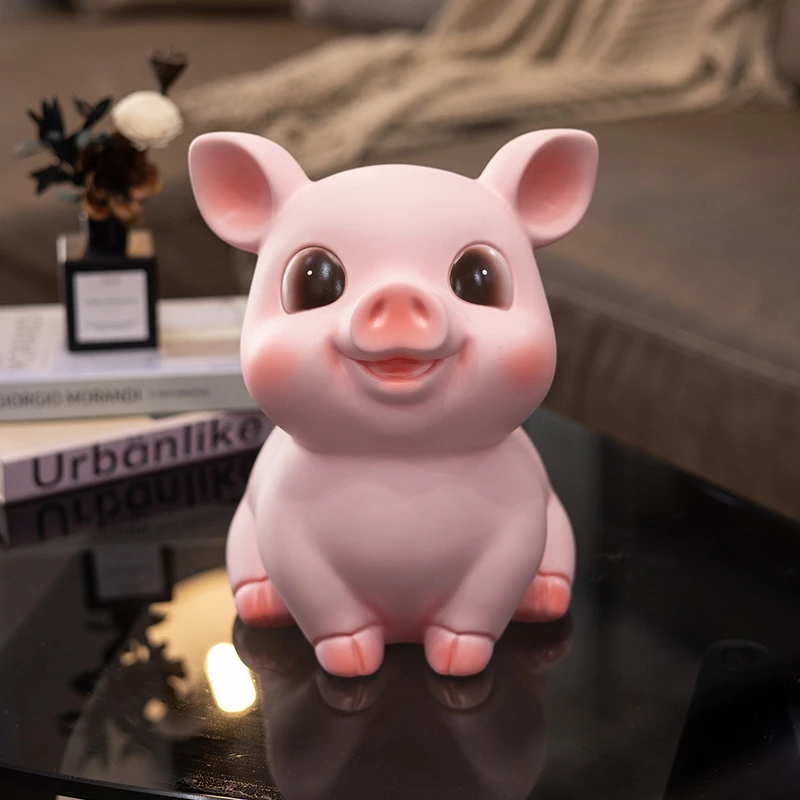 可爱小猪存钱罐只进不出防摔卡通储存罐大容量儿童储蓄罐创意礼物