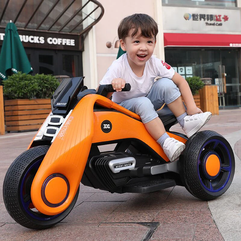 儿童飓风摩托车双驱男女宝宝三轮车小孩玩具车