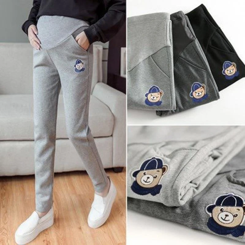 孕妇裤春秋款外穿孕妇打底裤休闲宽松大码托腹长裤孕妇装薄款长裤