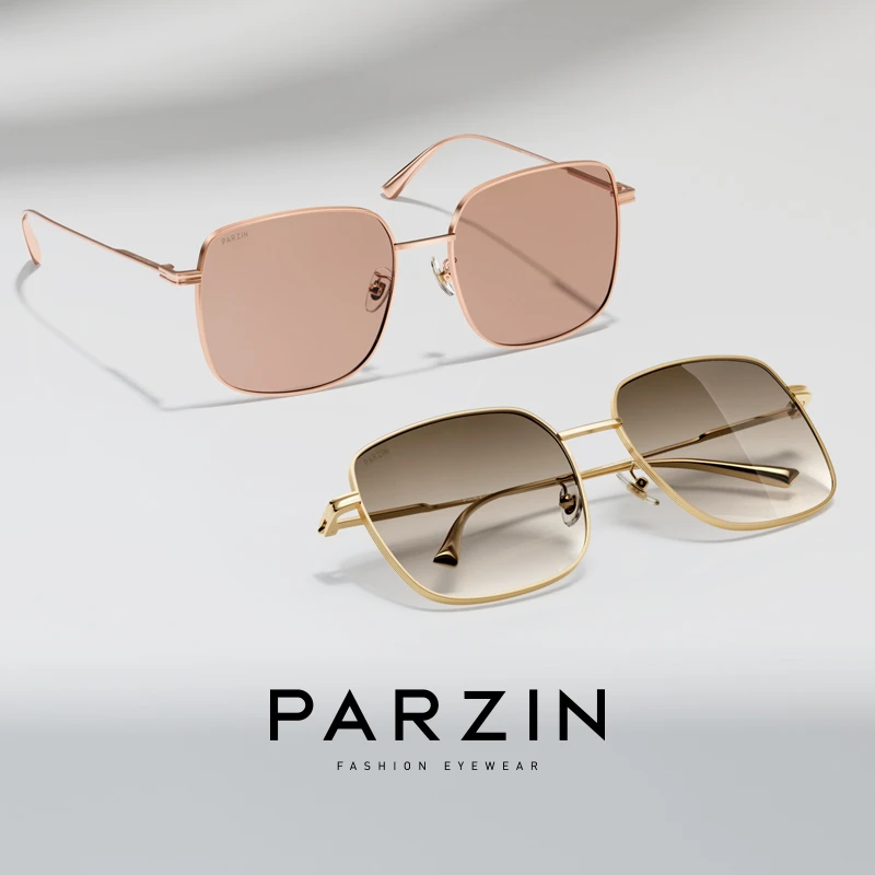 帕森墨镜防晒复古金属优雅方形显脸小遮阳墨镜防紫外线PZ8351