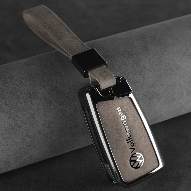 2023款大众途观X车钥匙保护套防摔金属皮质高档男士21年汽车用品