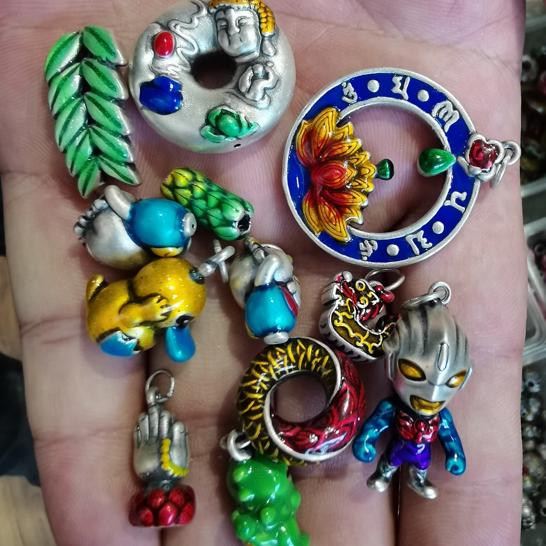 足银珐琅银制品 【请勿私拍】烧蓝DIY配件自播间自选（按个结算）