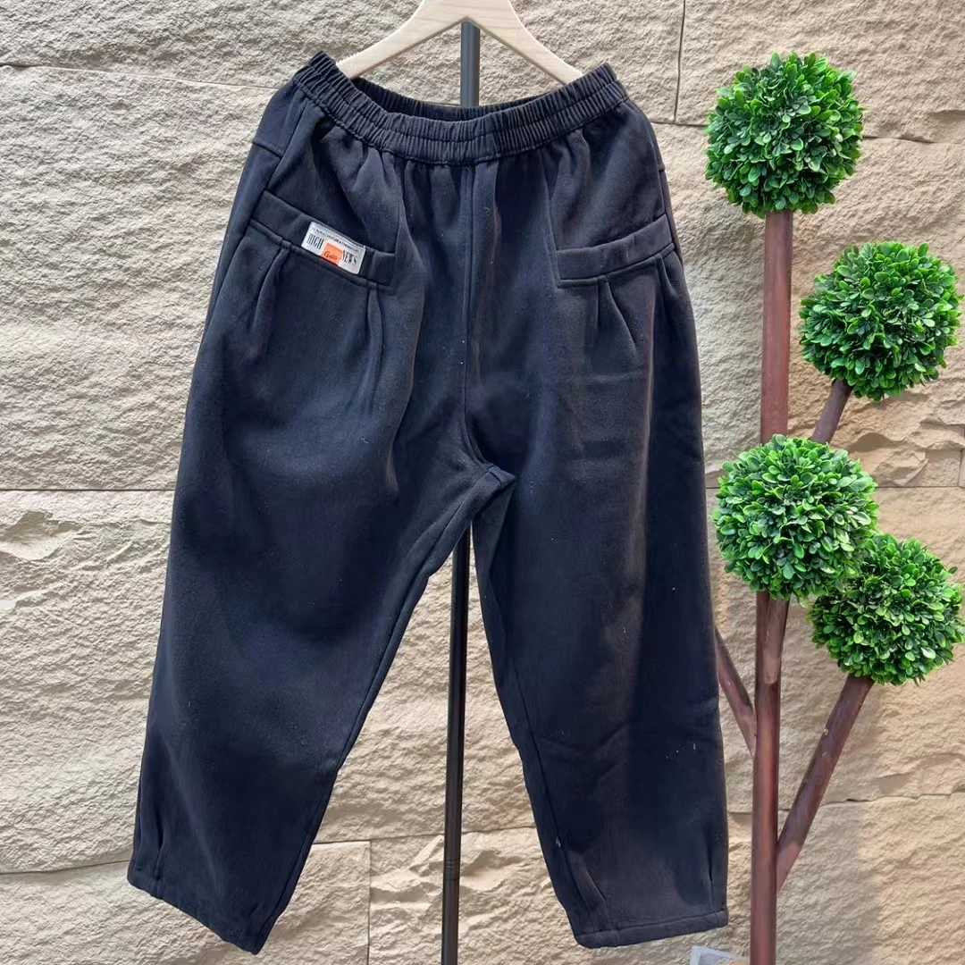 6729新款秋冬加绒休闲百搭显瘦阔腿裤