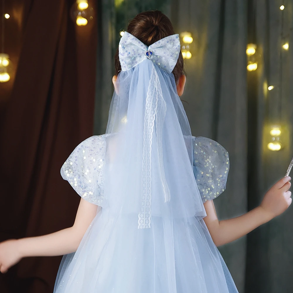 艾莎发饰爱莎裙头纱爱沙饰品六一节女宝女童女孩饰品生日公主发夹