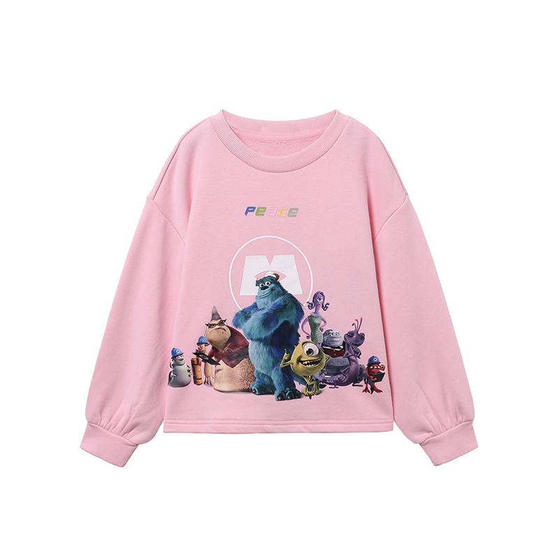MiniPeace【怪兽大学】IP联名款粉嫩女宝卫衣 F2BFA3D55 备用