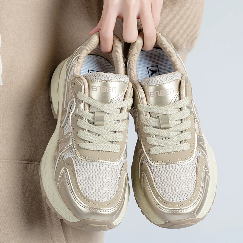 2024新款厚底老爹鞋时尚百搭增高厚底休闲板鞋B20