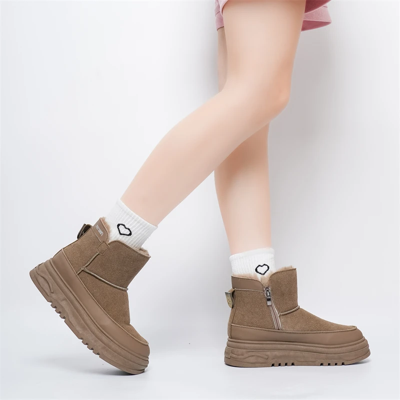 2024秋冬时尚百搭厚底冬季增高保暖加绒冬季雪地靴S8102527